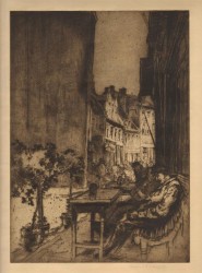 Brangwyn - A Café, Furnes - 1908